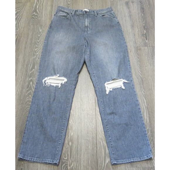 UNIVERSAL THREAD Jeans Vintage Straight Size 12/31R Women Distressed Gray - Picture 1 of 14